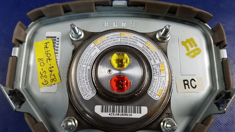Load image into Gallery viewer, 07-10 INFINITI G35 G37 LEFT DRIVER SIDE STEERING WHEEL AIRBAG AIR BAG # 70974