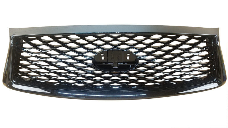 Load image into Gallery viewer, FOR 2018 - 2022 INFINITI Q50 FRONT BUMPER UPPER GRILLE W/O EMBLEM BLACK