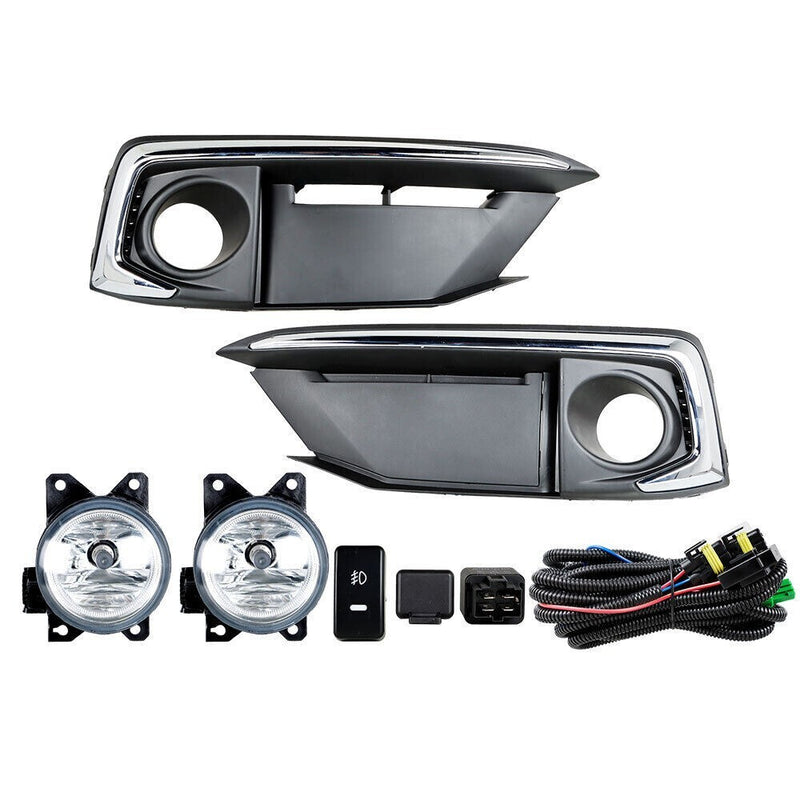 Load image into Gallery viewer, ⭐⭐ FOR 2019-2020 HONDA CIVIC FOG LIGHTS LAMPS SWITCH BEZELS SET W/CABLES⭐⭐