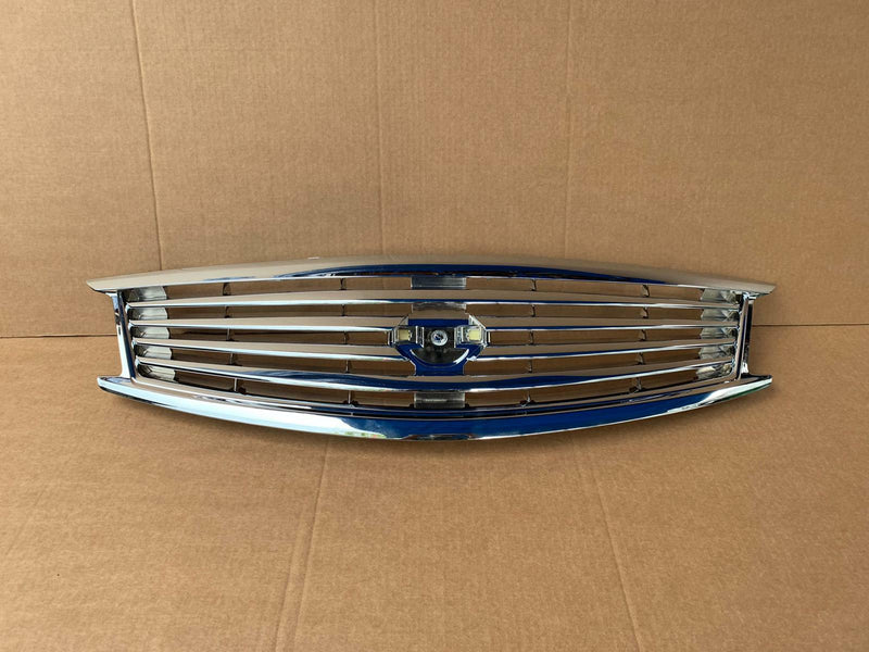 Load image into Gallery viewer, FOR 10-15 INFINITI G25 G37 SEDAN FRONT BUMPER UPPER GRILLE CHROME W/O EMBLEM