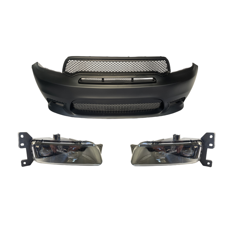 Load image into Gallery viewer, ⭐ FOR 2014-2020 DODGE DURANGO SRT STYLE FRONT BUMPER COVER GRILLE KIT ASSEMBLY ⭐