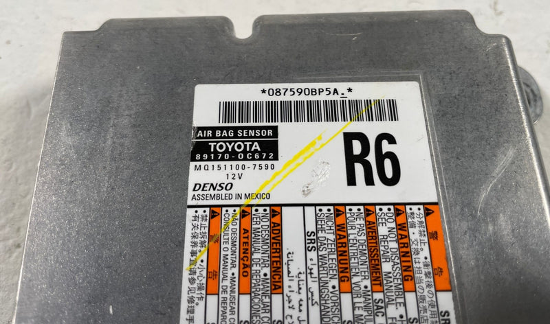 Load image into Gallery viewer, 2023 - 2025 TOYOTA TUNDRA SRS AIRBAG AIR BAG CONTROL MODULE SENSOR UNIT # 108371