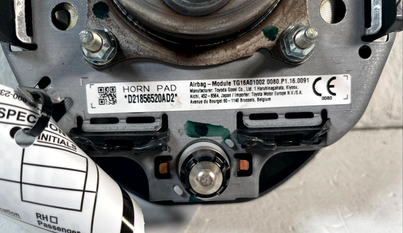 Load image into Gallery viewer, 2018-2024 TOYOTA CAMRY FRONT LEFT DRIVER STEERING WHEEL AIRBAG AIR BAG # 115644