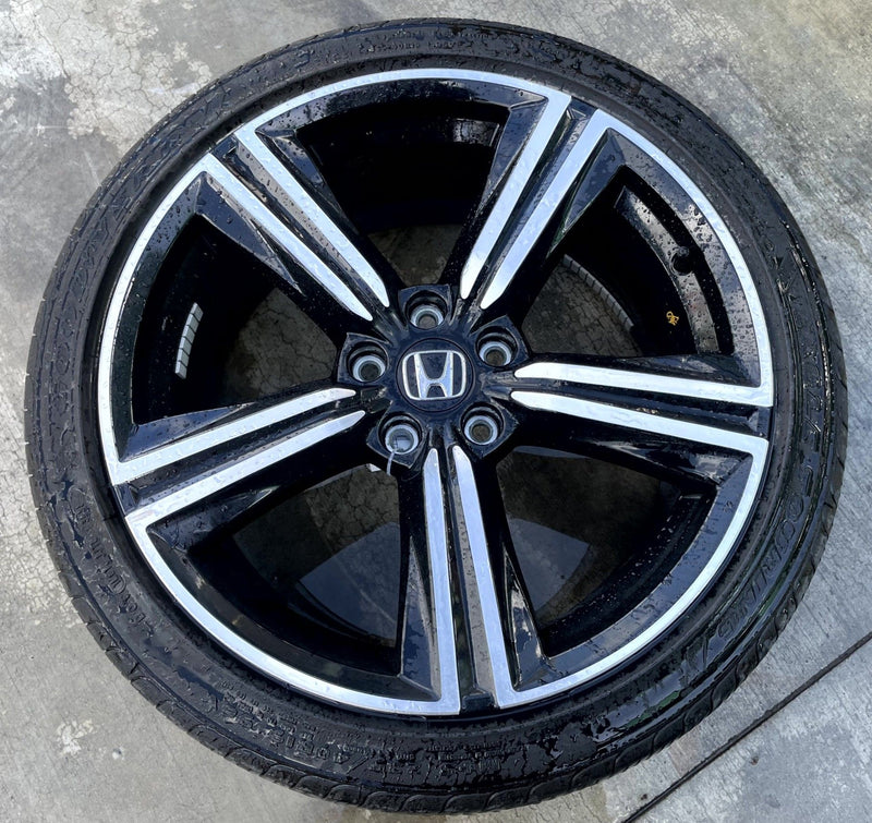 Load image into Gallery viewer, HONDA ACCORD HYBRID SPORT 19x8-1/2 5 SPOKE ALLOY WHEEL RIM W/TIRE 23-25 # 109595