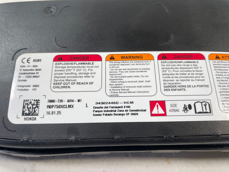 Load image into Gallery viewer, 2022 - 2025 HONDA CIVIC FRONT LEFT DRIVER SIDE SEAT AIRBAG AIR BAG # 110326