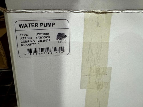 WATER PUMP FOR DETROIT DIESEL SERIES 60 50 12.7L NON-EGR ENGINE 23526039