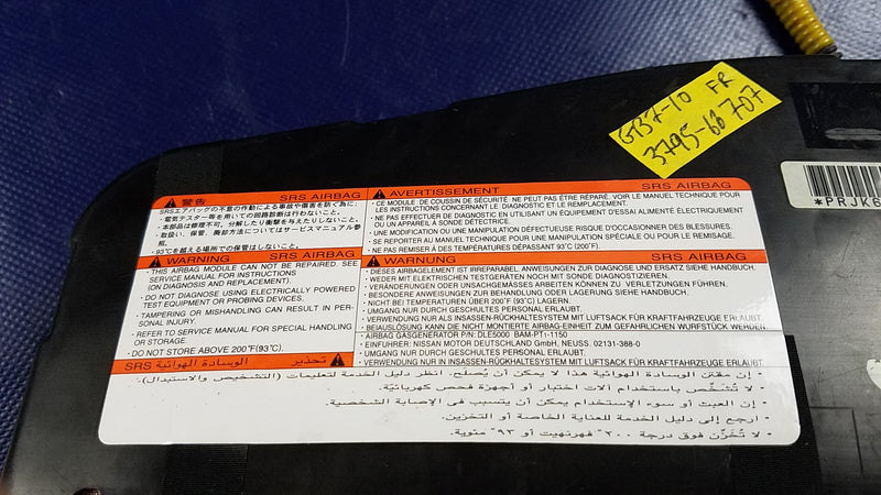 Load image into Gallery viewer, 2007-2010 INFINITI G35 G37 SEDAN RIGHT PASSENGER SIDE SEAT AIRBAG AIR BAG # 66707
