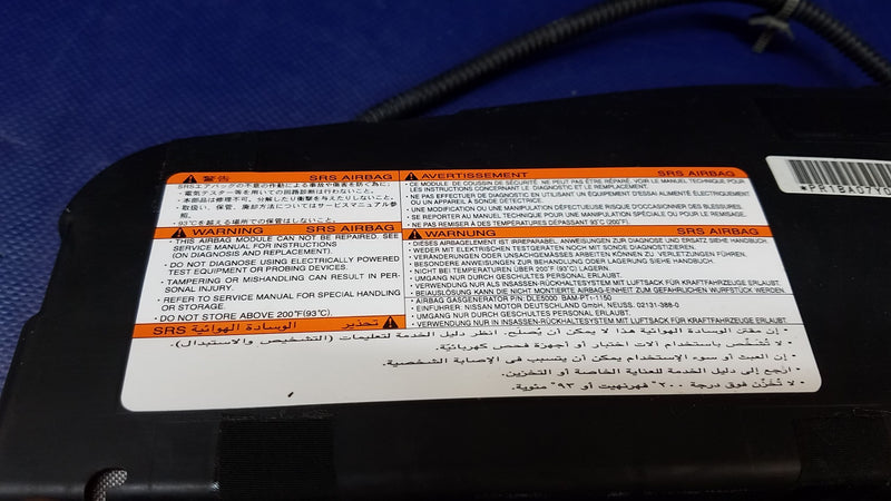 Load image into Gallery viewer, INFINITI EX35 EX37 QX50 FRONT RIGHT PASSENGER SIDE SEAT AIRBAG AIR BAG # 72788
