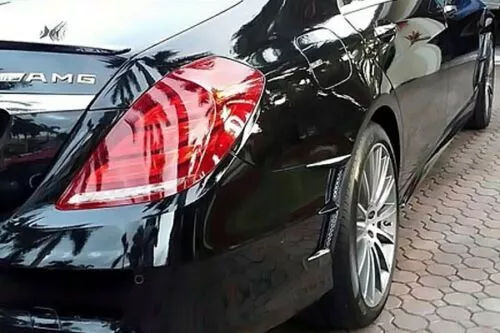 Load image into Gallery viewer, 2013-2020 Mercedes S-Class Linea Tesoro Style Rear Bumper Side Vents Trim Set

