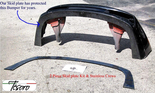 Front Bumper 2pc Guard Tesoro Style For Lamborghini Murcielago 2001-2006