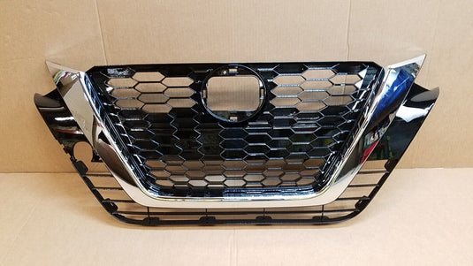 FOR 19-21 NISSAN ALTIMA FRONT BUMPER GRILLE GRILL CHROME & BLACK W/O EMBLEM