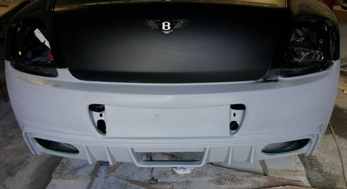Rear Bumper Cover W Light Pryor Style For Bentley Continental GT Coupe 2004-2011