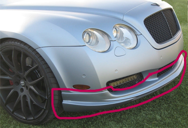 Load image into Gallery viewer, Front Bumper Lower Lip Spoiler Wald Style For Bentley Continental GT Coupe 05-08
