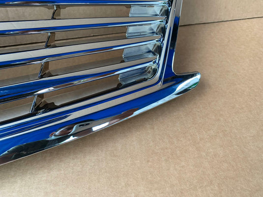 FOR 10-15 INFINITI G25 G37 SEDAN FRONT BUMPER UPPER GRILLE CHROME W/O EMBLEM