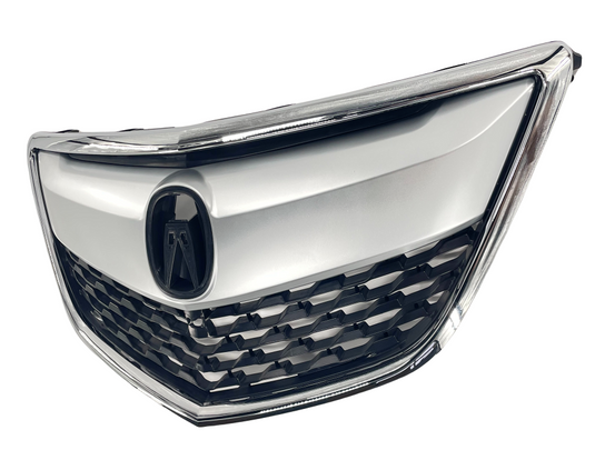 ⭐⭐ FOR 2014 - 2016 ACURA MDX FRONT BUMPER UPPER GRILLE W/CHROME MOLDING ⭐⭐