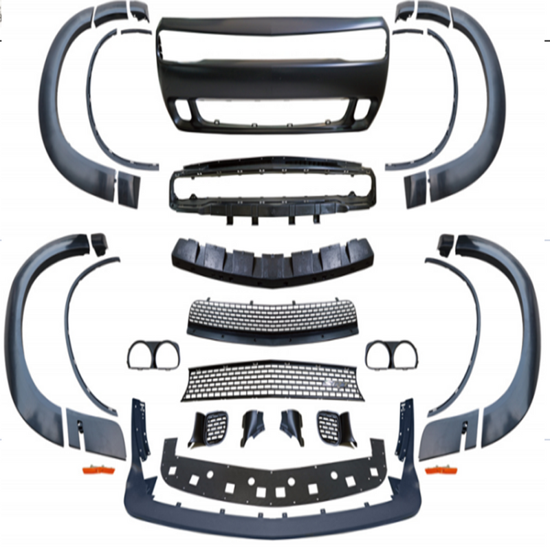 Load image into Gallery viewer, ⭐ Front Bumper &amp; Lip &amp; Fender Flares Assembly For Dodge Challenger Hellcat 15-23

