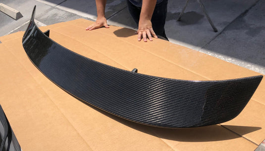 Rear Wing Spoiler Set of 2 Tesoro Style For Bentley Continental Coupe 2005-2011