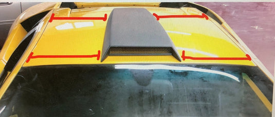 Roof Scoop Tesoro Style For Lamborghini Murcielago 2001-2010 USA Made