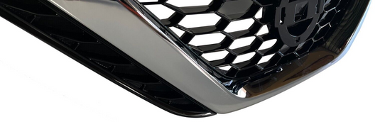 ⭐⭐ FOR 16-19 NISSAN SENTRA FRONT BUMPER UPPER GRILLE CHROME W/O EMBLEM ⭐⭐