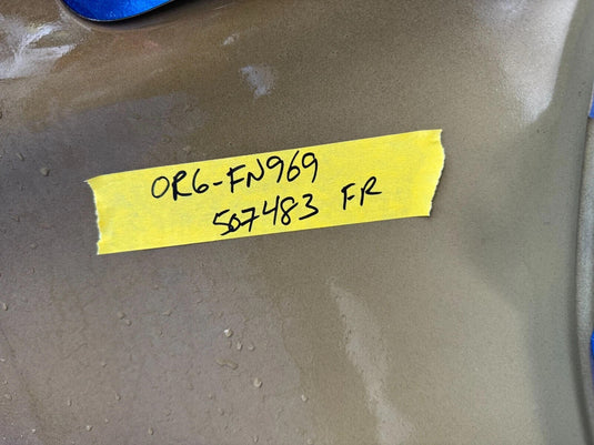 HONDA CIVIC SEDAN RIGHT SIDE FENDER ASSEMBLY CHARCOAL YR600M 12 - 15