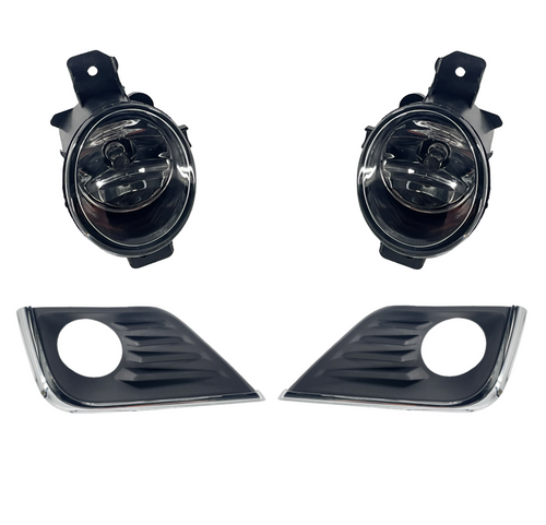 ⭐⭐ FOR 2016-2018 NISSAN ALTIMA LEFT & RIGHT FOG LIGHT LAMP W/ BEZEL COVER SET ⭐⭐