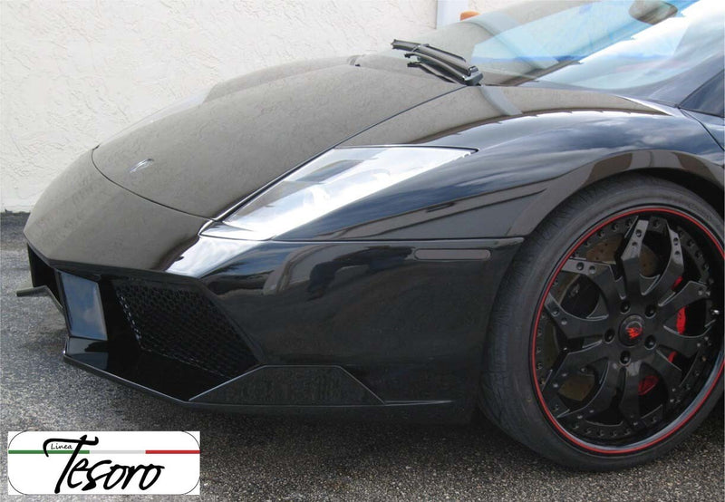 Load image into Gallery viewer, Front Bumper Cover W/ Aluminium Grills LT-v2 Style Lamborghini Murcielago 01-10

