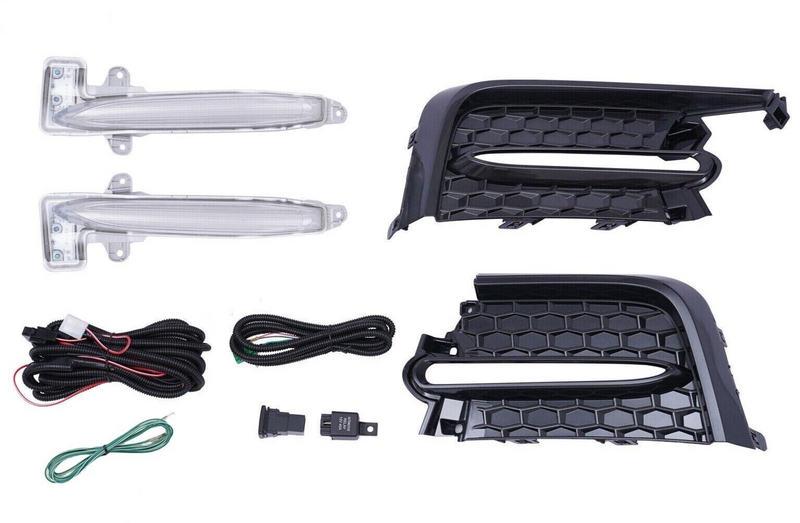 Load image into Gallery viewer, FOR 20-22 TOYOTA COROLLA LEFT &amp; RIGHT SIDE RUNNING FOG LIGHTS W/ BEZEL CABLE SET
