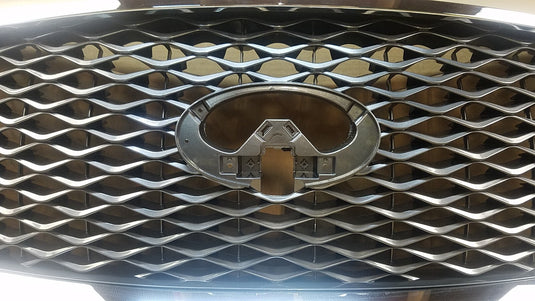 ⭐⭐ FOR 18-21 INFINITI QX80 FRONT BUMPER UPPER GRILLE W/ CAMERA OPTION W/O EMBLEM