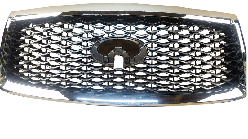 Load image into Gallery viewer, ⭐⭐ FOR 18-21 INFINITI QX80 FRONT BUMPER UPPER GRILLE W/ CAMERA OPTION W/O EMBLEM
