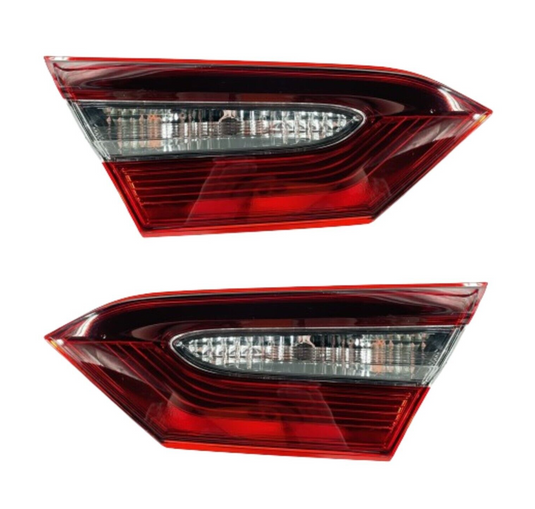 FOR 21-23 TOYOTA CAMRY REAR RIGHT & LEFT SIDE INNER TAIL LIGHT LAMP W/O LED PAIR