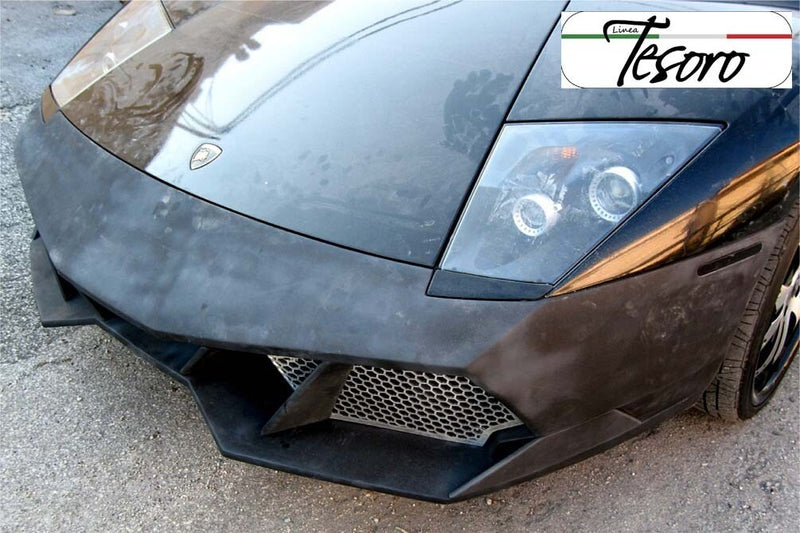Load image into Gallery viewer, Front Bumper Cover W/ Aluminium Grills LT-v1 Style Lamborghini Murcielago 01-10
