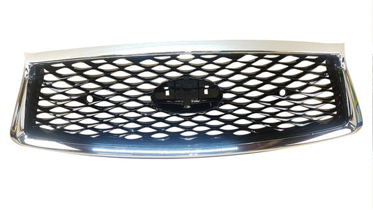 FOR 2018 - 2020 INFINITI Q50 FRONT BUMPER UPPER GRILLE W/O EMBLEM CHROME