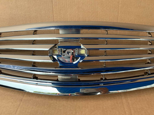FOR 10-15 INFINITI G25 G37 SEDAN FRONT BUMPER UPPER GRILLE CHROME W/O EMBLEM
