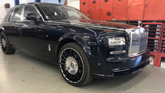 Front Bumper Lip Spoiler Luxe-GT Style For Rolls Royce Phantom Saloon 2004-2017