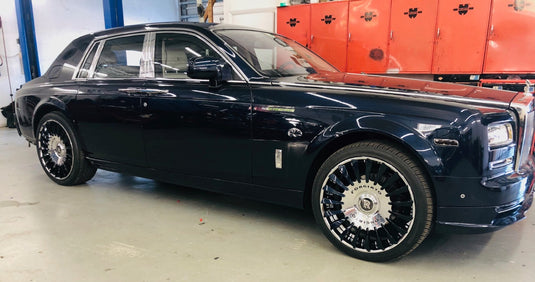 Front Bumper Lip Spoiler Luxe-GT Style For Rolls Royce Phantom Saloon 2004-2017