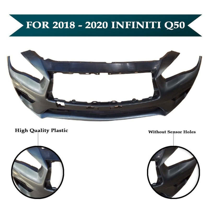 Load image into Gallery viewer, Front Bumper Cover Without Distance Sensor For Infiniti Q50 2018 - 2020
