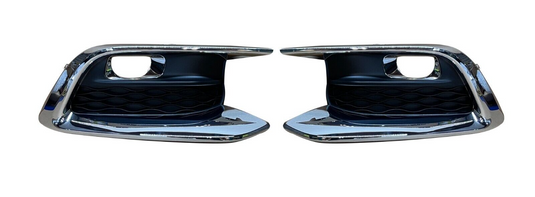 ⭐⭐ FOR 2016-2020 INFINITI QX60 LEFT & RIGHT FOG LIGHT BEZEL COVER PAIR CHROME ⭐⭐