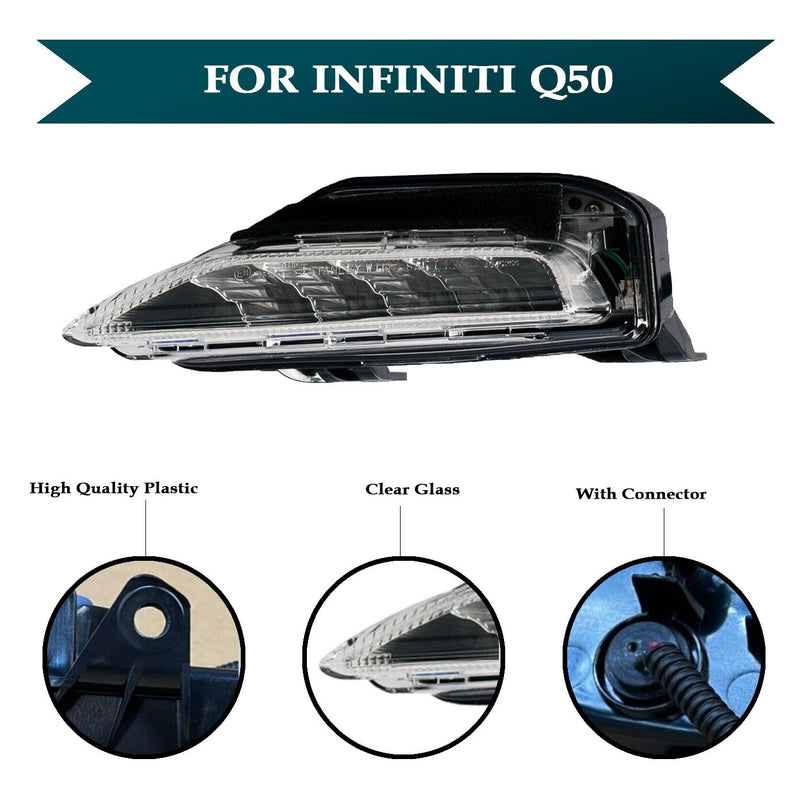 Load image into Gallery viewer, Turn Signal Light Lamp Bumper Mounted Left Driver For Infiniti Q50 2014 - 2018
