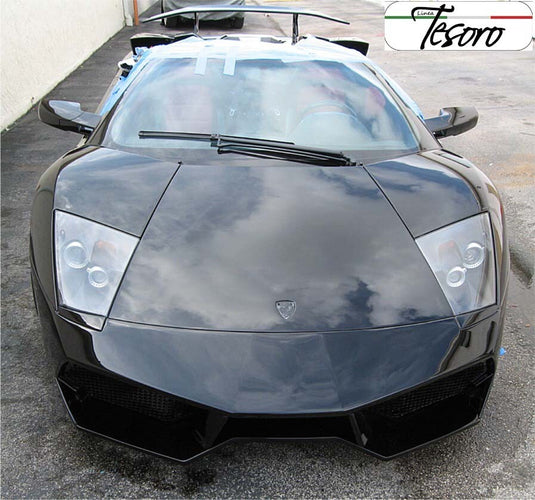 Front Bumper Cover W/ Aluminium Grills LT-v2 Style Lamborghini Murcielago 01-10