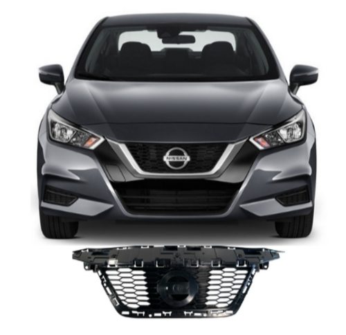 ⭐⭐ FOR 2020-2021 NISSAN VERSA FRONT BUMPER UPPER GRILLE W/O COLLISION SENSOR ⭐⭐