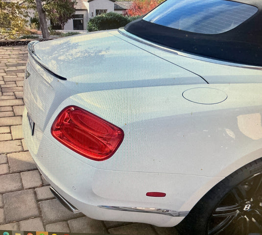 Flush Mount Spoiler Linea Tesoro Style For Bentley Continental Convertible 12-17