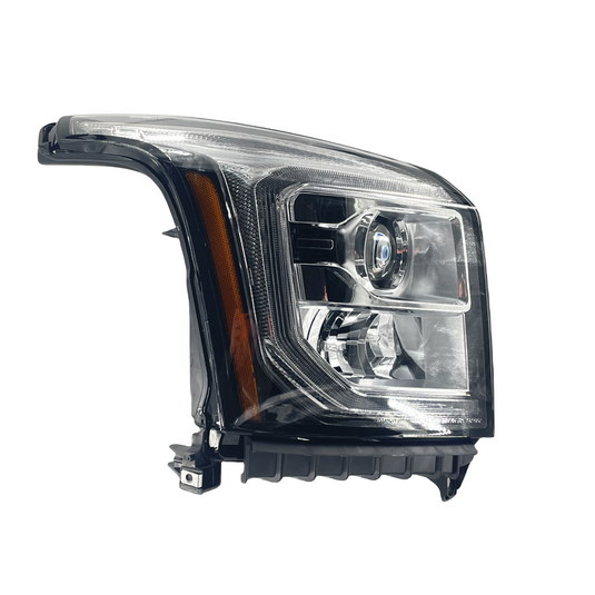 FOR 15-17 GMC YUKON XL RIGHT SIDE HALOGEN HEADLIGHT W/ LED DRL PROJECTOR LAMPS