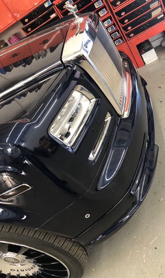 Front Bumper Lip Spoiler Luxe-GT Style For Rolls Royce Phantom Saloon 2004-2017