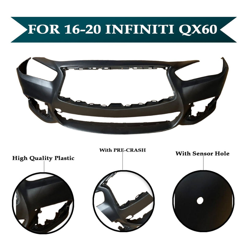 Load image into Gallery viewer, Front Bumper Cover With Hole &amp; Pre-crash For Infiniti Qx60 2016 - 2020
