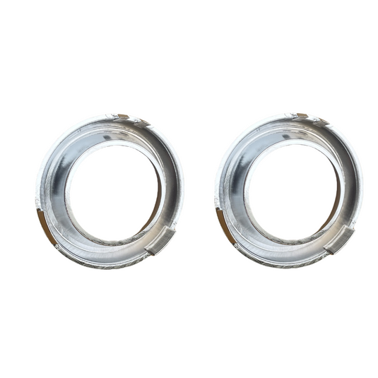 FRONT LEFT & RIGHT SIDE FOG LIGHT BEZEL TRIM RING CHROME FOR DODGE DURANGO 14-20