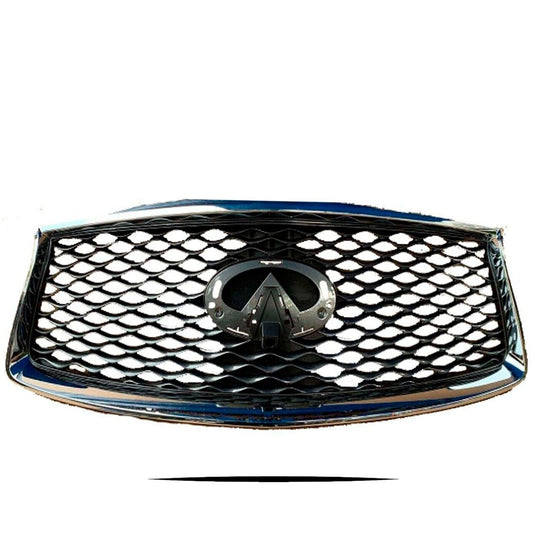 Bumper Upper Grille W/ Camera Option W/O Emblem Front For Infiniti QX60 16 - 20