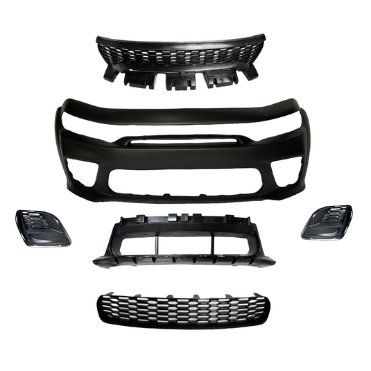 ⭐ Front Bumper Assembly For Dodge Charger SRT Hellcat Widebody Style 2015-2023 ⭐