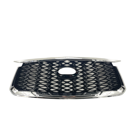 ⭐ FOR 22-23 INFINITI QX60 FRONT BUMPER UPPER GRILLE CHROME SURROUND W/O EMBLEM ⭐