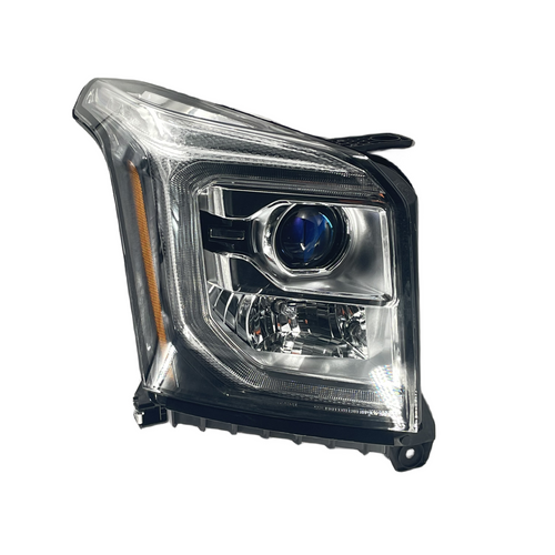 FOR 15-17 GMC YUKON XL RIGHT SIDE HALOGEN HEADLIGHT W/ LED DRL PROJECTOR LAMPS