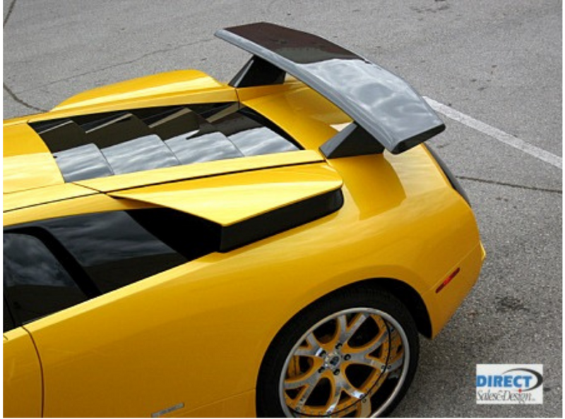 Load image into Gallery viewer, 3pc Rear Wing Spoiler W/O Winglets Miura Style For Lamborghini Murcielago 01-10
